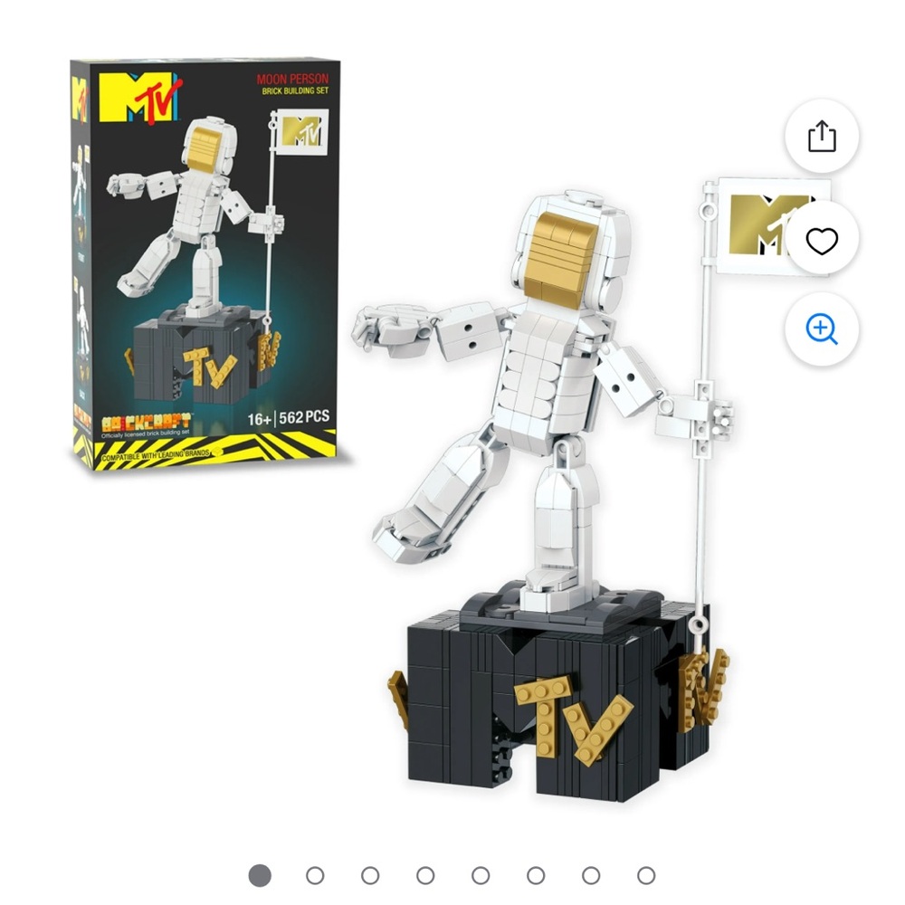 NWT MTV Moon Person Building Set